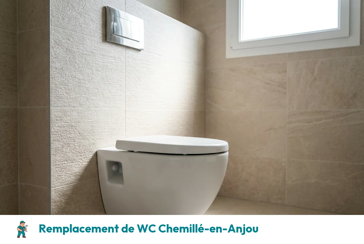 Remplacement de WC à Chemillé-en-Anjou