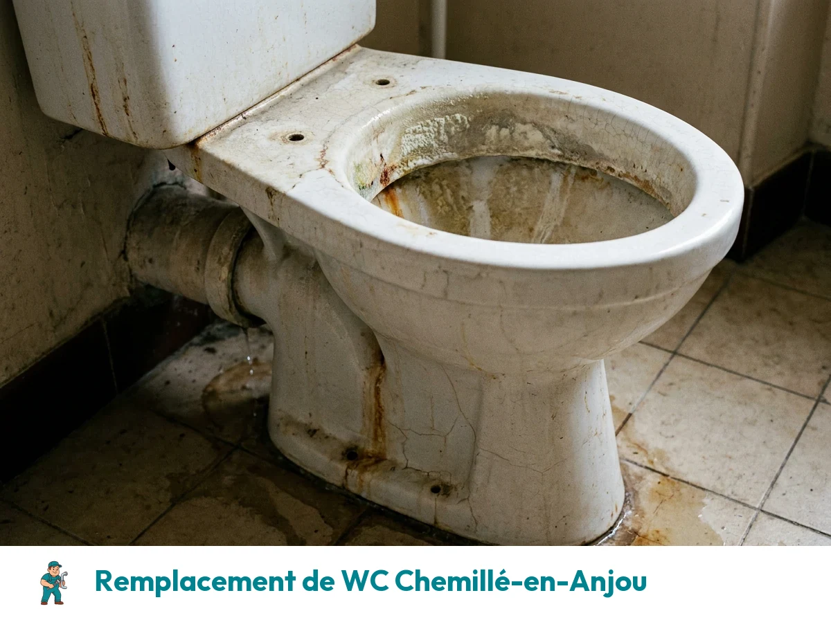 Remplacement de WC à Chemillé-en-Anjou