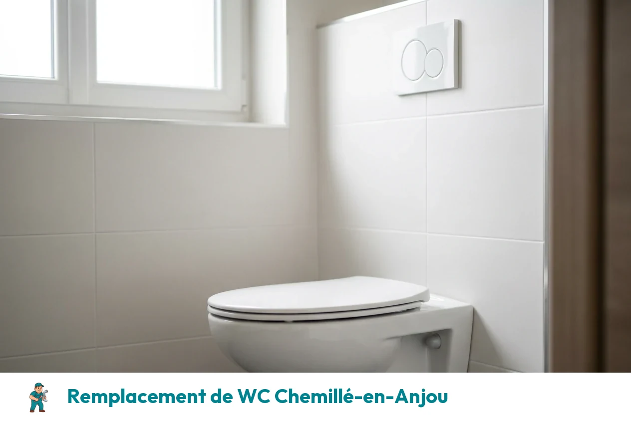 Remplacement de WC à Chemillé-en-Anjou